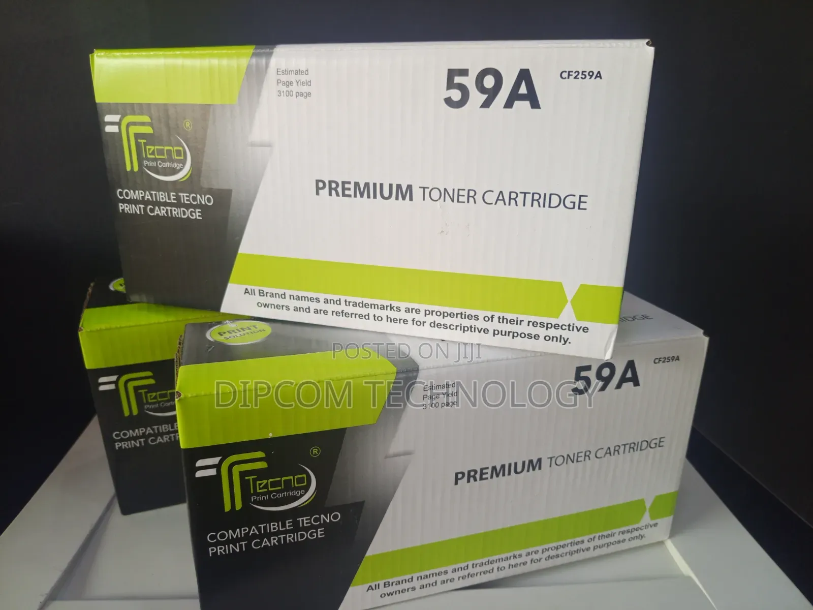 Premium Tecno 59a Black Toner Cartridge 3,100 ገፅ የሚያትም ዋጋ ከነቫት 3750 ብር