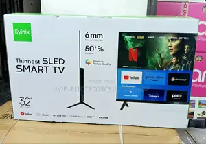 Syinix 32 Inch Tv Frameless Sled Smart Ultra-Slim Android Display