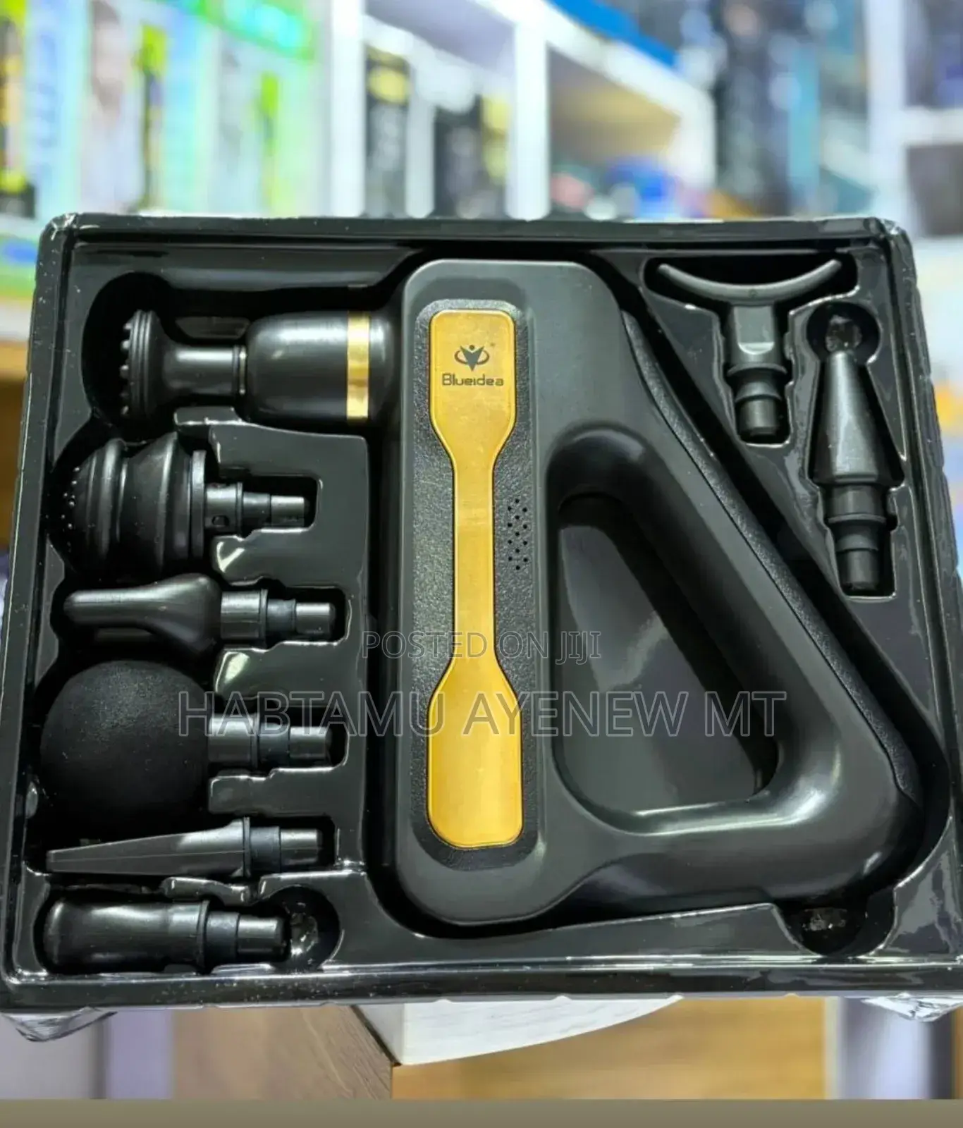 Blueidea Massage Gun 8 In 1 ማሳጅ ገን 8 በ 1