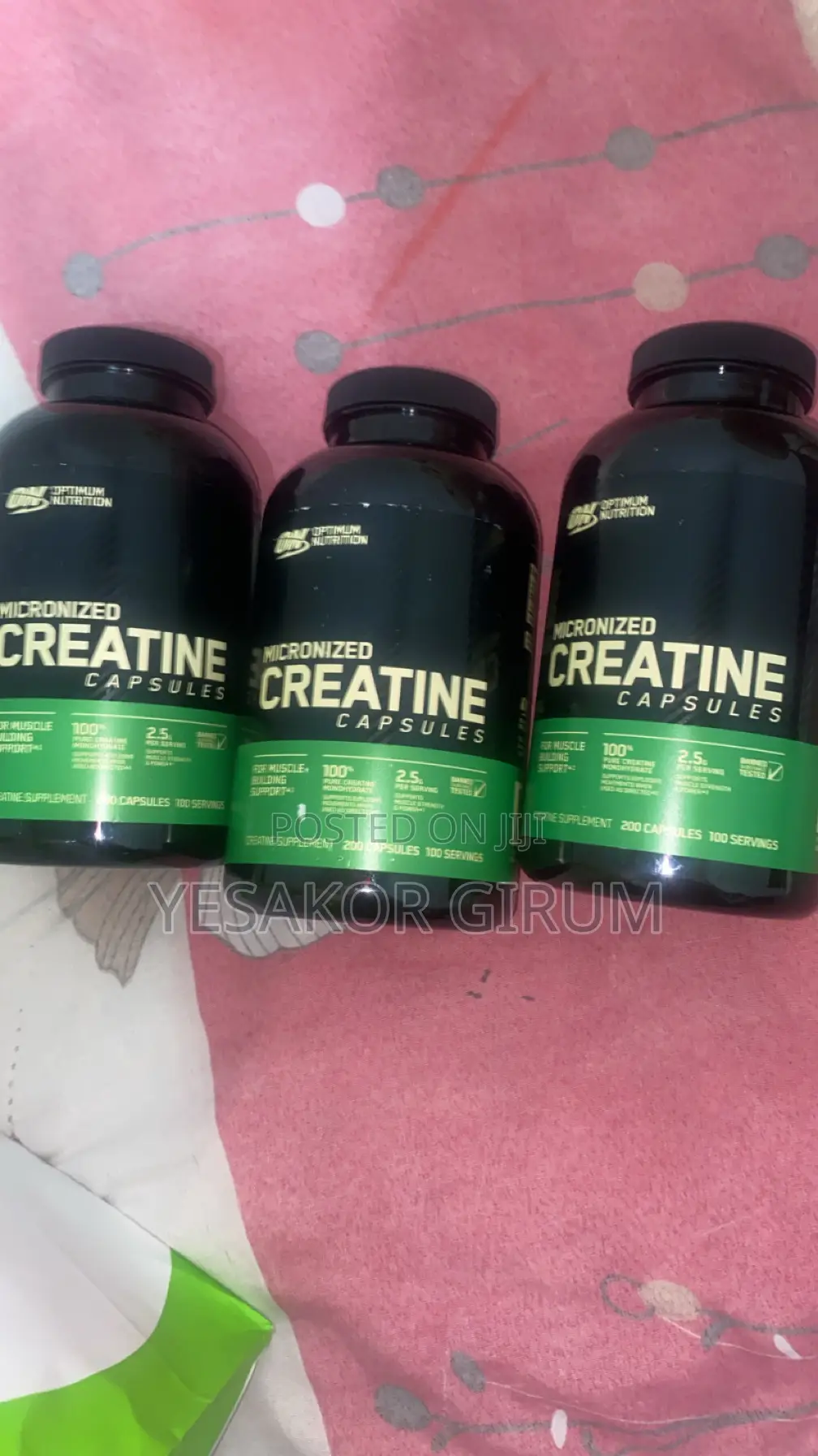 Optimum Nutrition Micronized Creatine – 200 Capsules (100 Servings)
