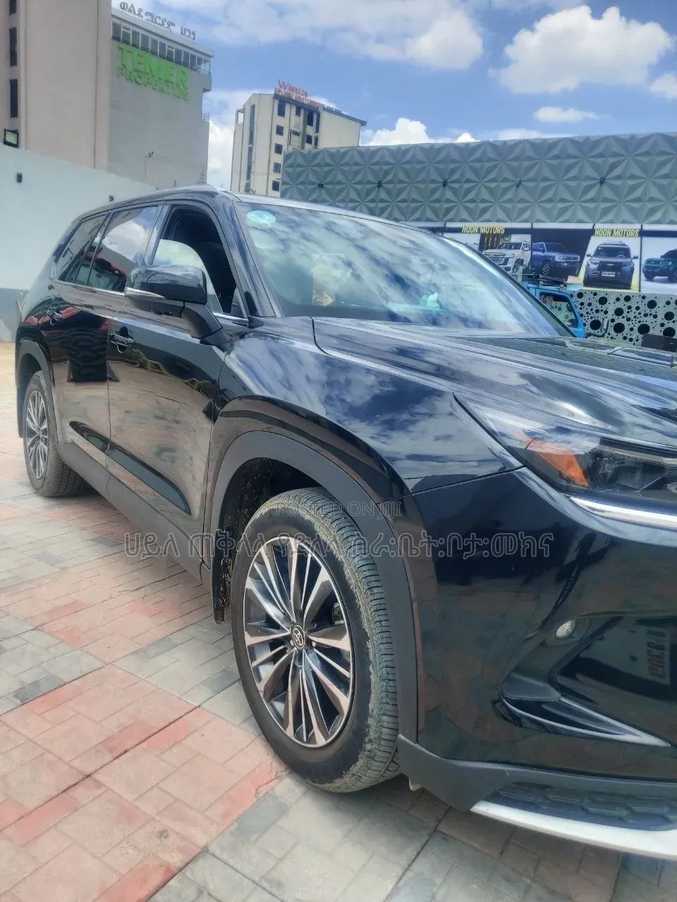 New Toyota Grand Highlander Hybrid 2025 Matt Black