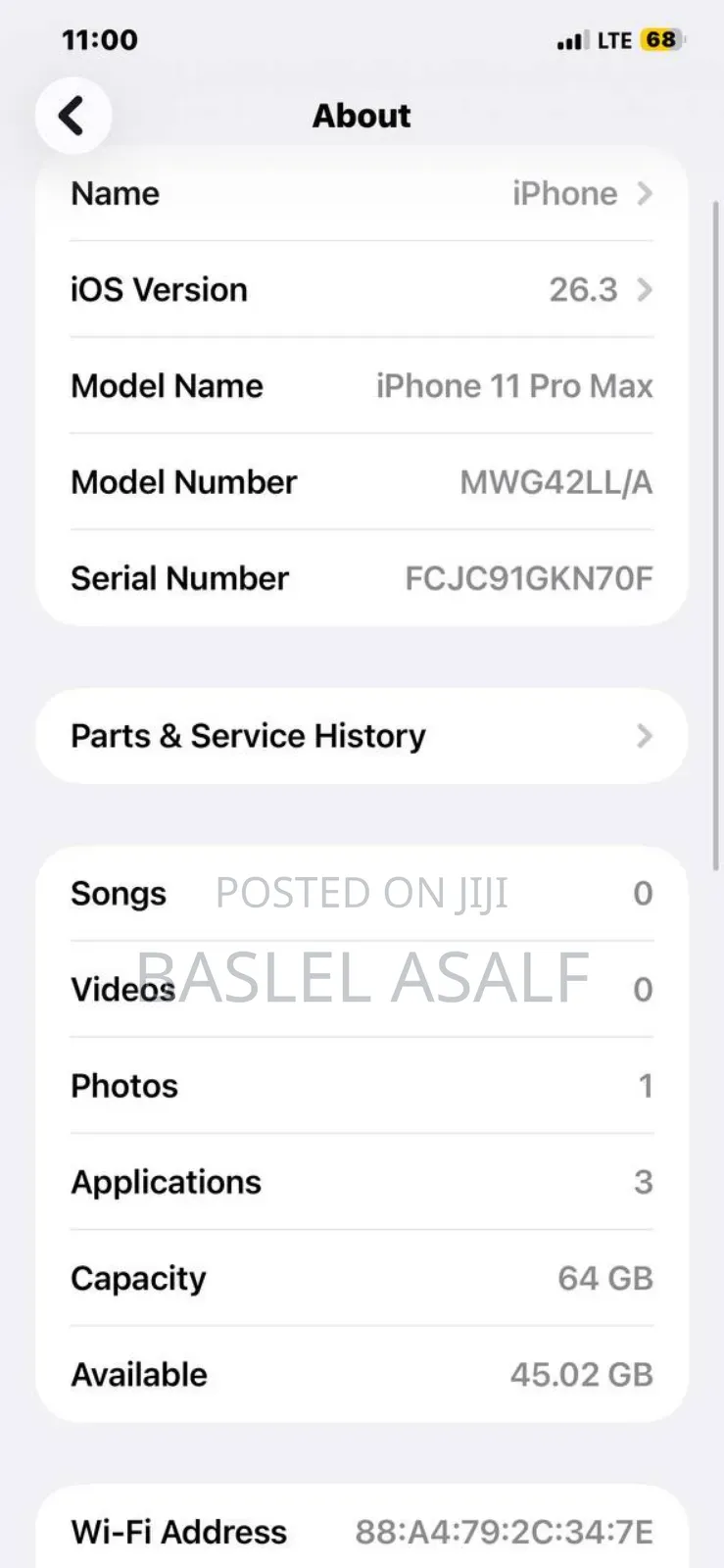 Apple iPhone 11 Pro Max 64 GB White