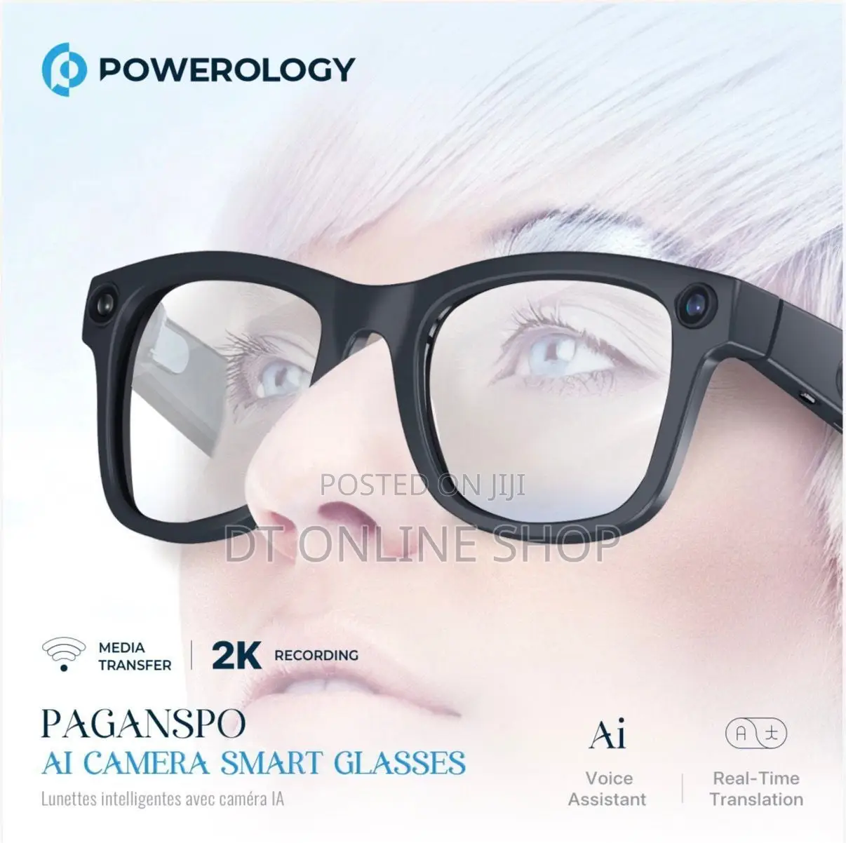 Powerology Paganspo Al Camera Smart Glasses