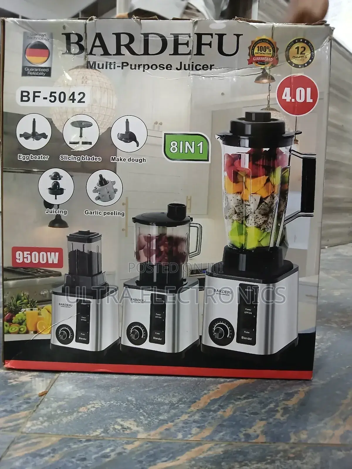 Bardefu Bf-5042 Multi-Purpose Juicer and Blender, Featuring