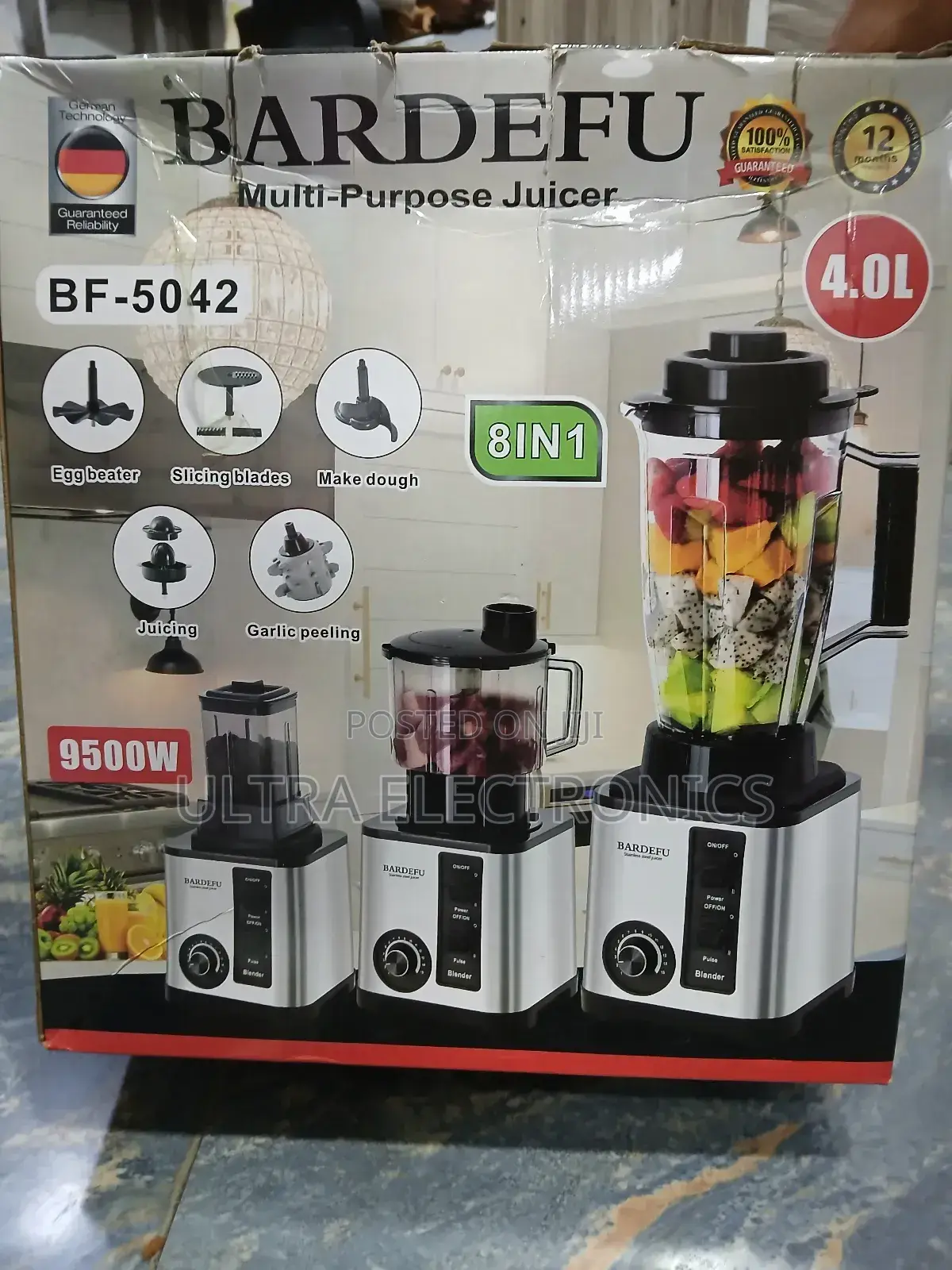 Bardefu Bf-5042 Multi-Purpose Juicer and Blender, Featuring