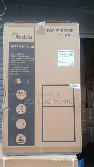 Midea Refrigerator Shown in the Image Is a Top Freezer Series 134l
