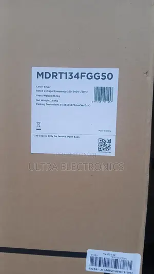 Midea Refrigerator Shown in the Image Is a Top Freezer Series 134l