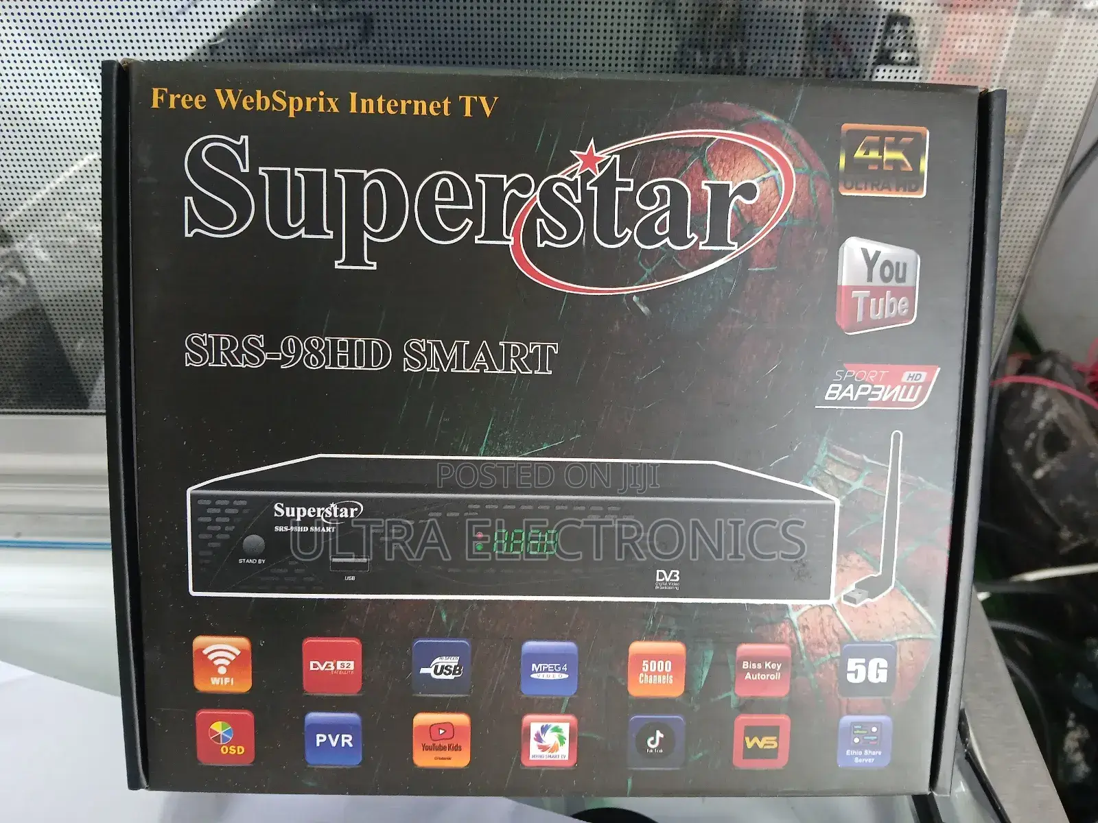 Tv Receiver.Superstar SRS-98hd Smart Internet