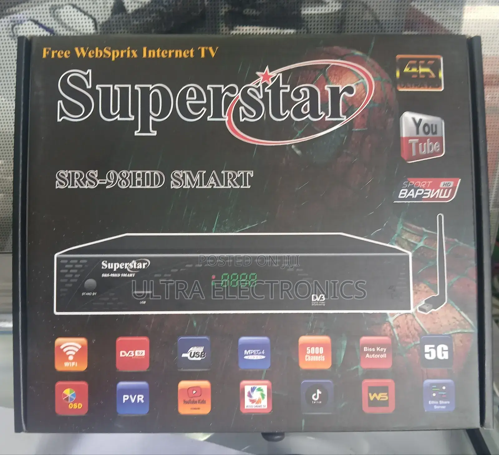 Tv Receiver.Superstar SRS-98hd Smart Internet