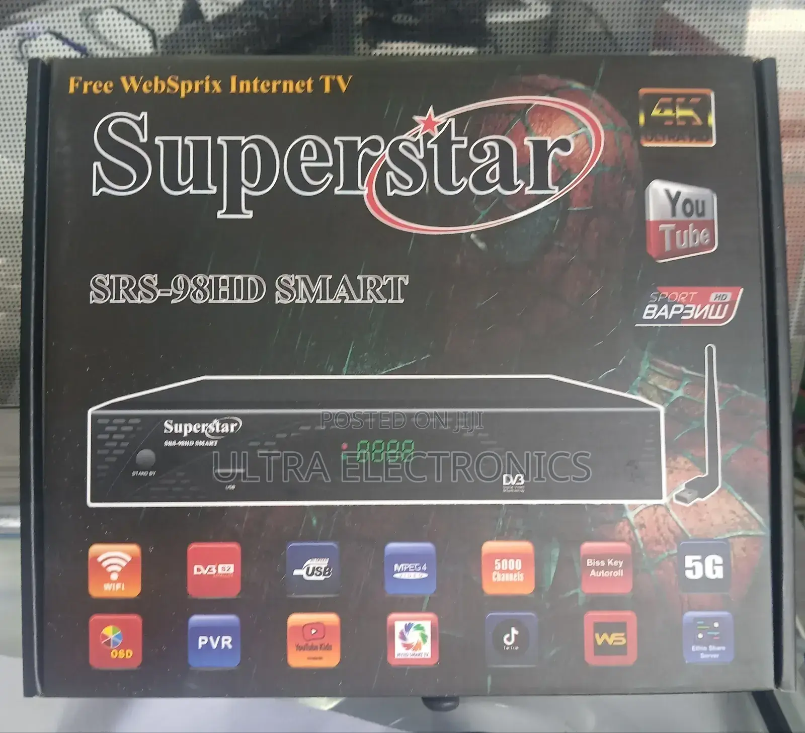 Tv Receiver.Superstar SRS-98hd Smart Internet