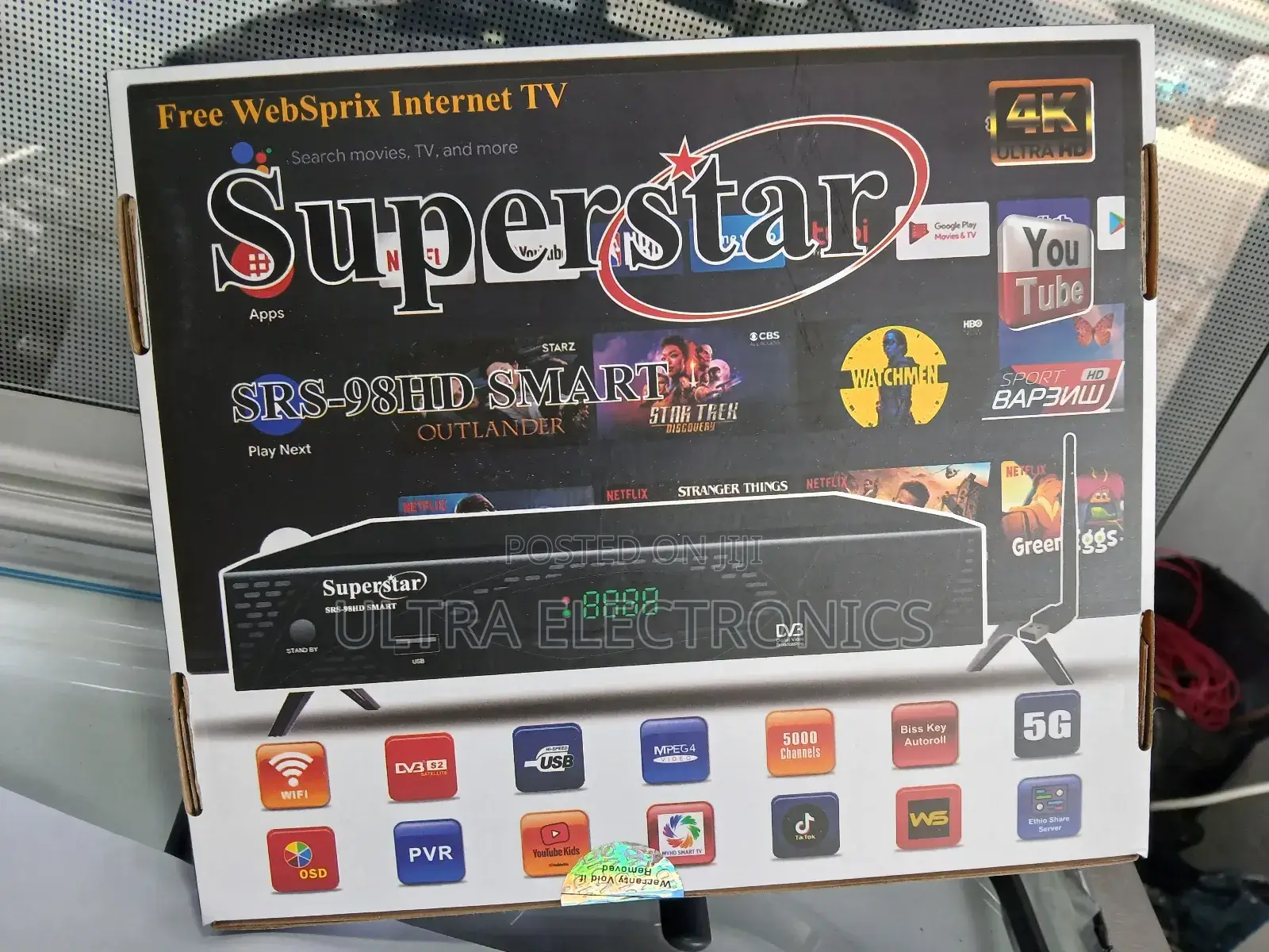 Tv Receiver.Superstar SRS-98hd Smart Internet
