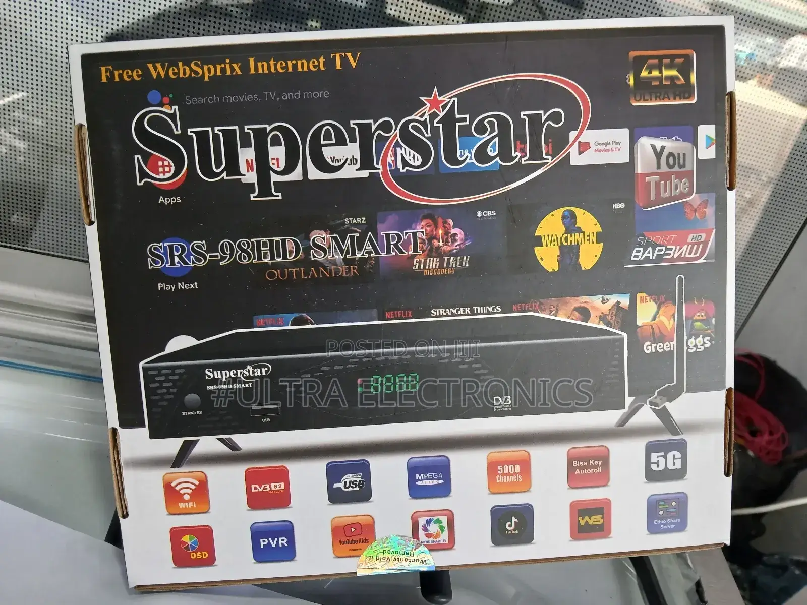 Tv Receiver.Superstar SRS-98hd Smart Internet