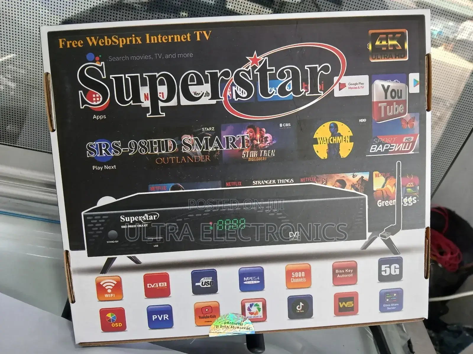 Tv Receiver.Superstar SRS-98hd Smart Internet