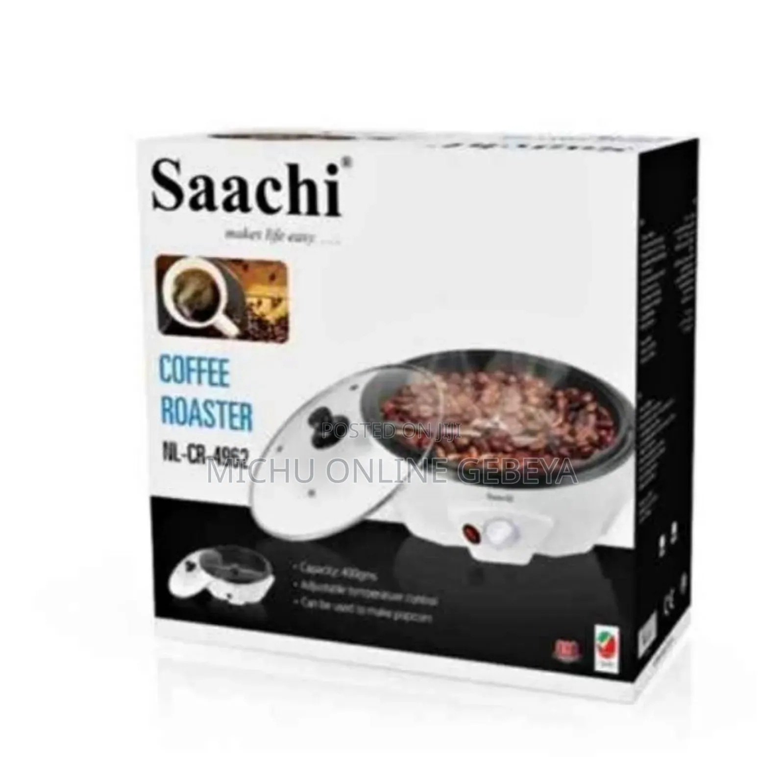 Saachi 450g Coffee Roaster Popcorn Maker/Free Delivery