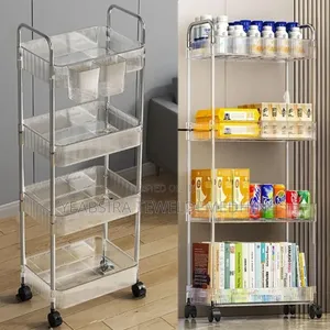 4-Layer Movable Kitchen Storage Rack/Shelf