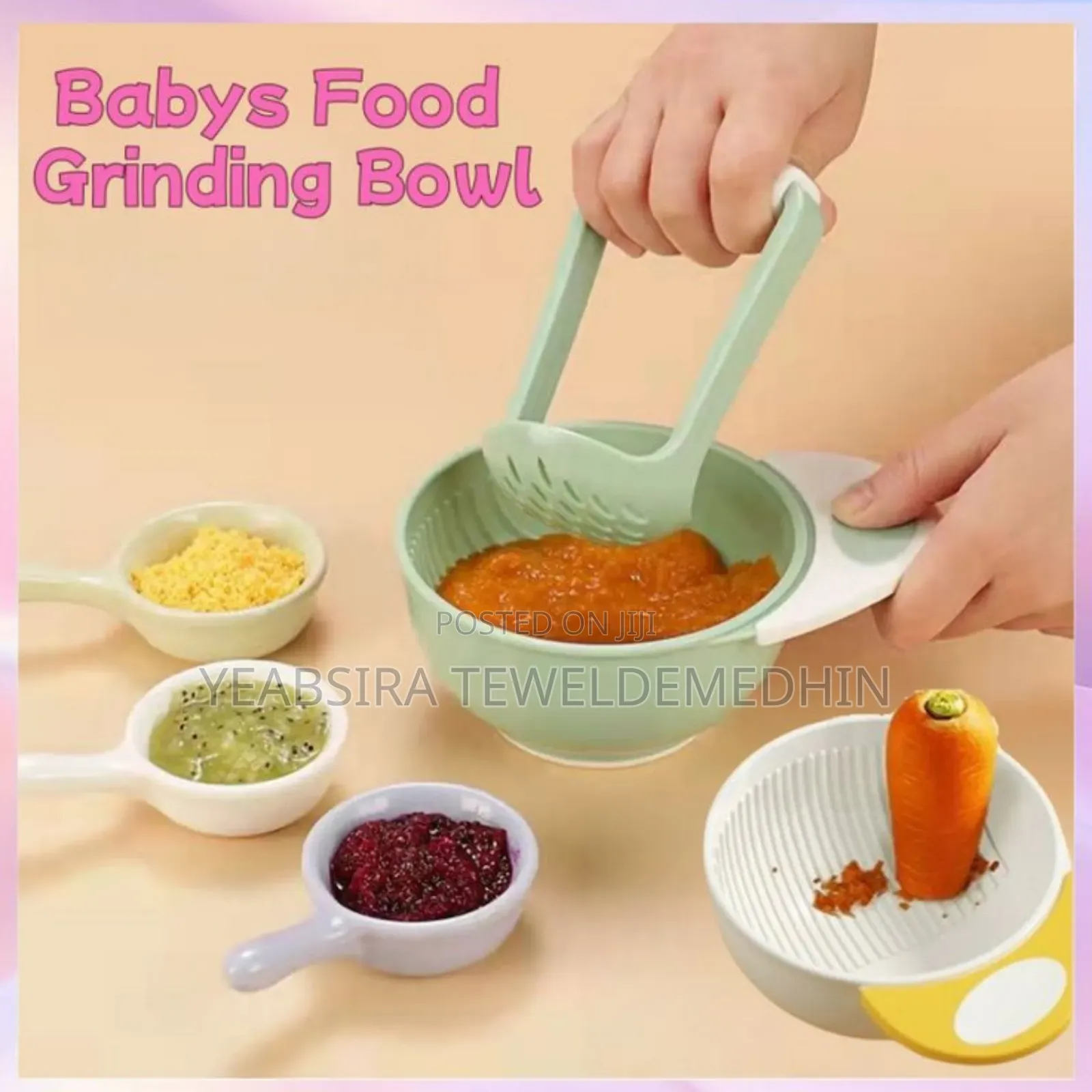 Food Mash and Serve Bowl