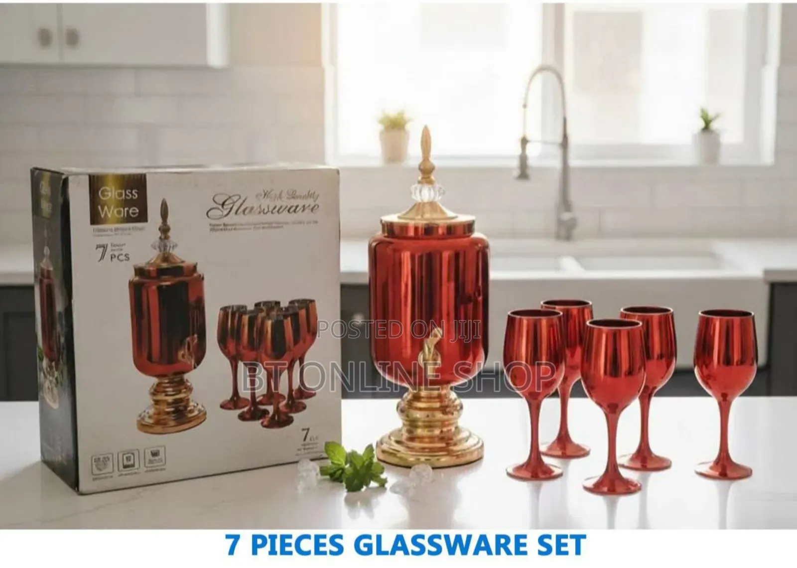 7 Pieces Glassware Set