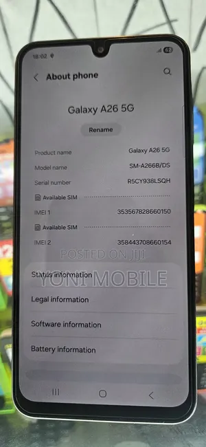 Samsung Galaxy A26 256 GB Black