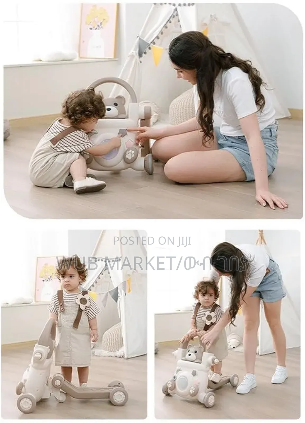 4 in 1 Multifunctional Toy Car-የልጆች መለማመጃ መኪና