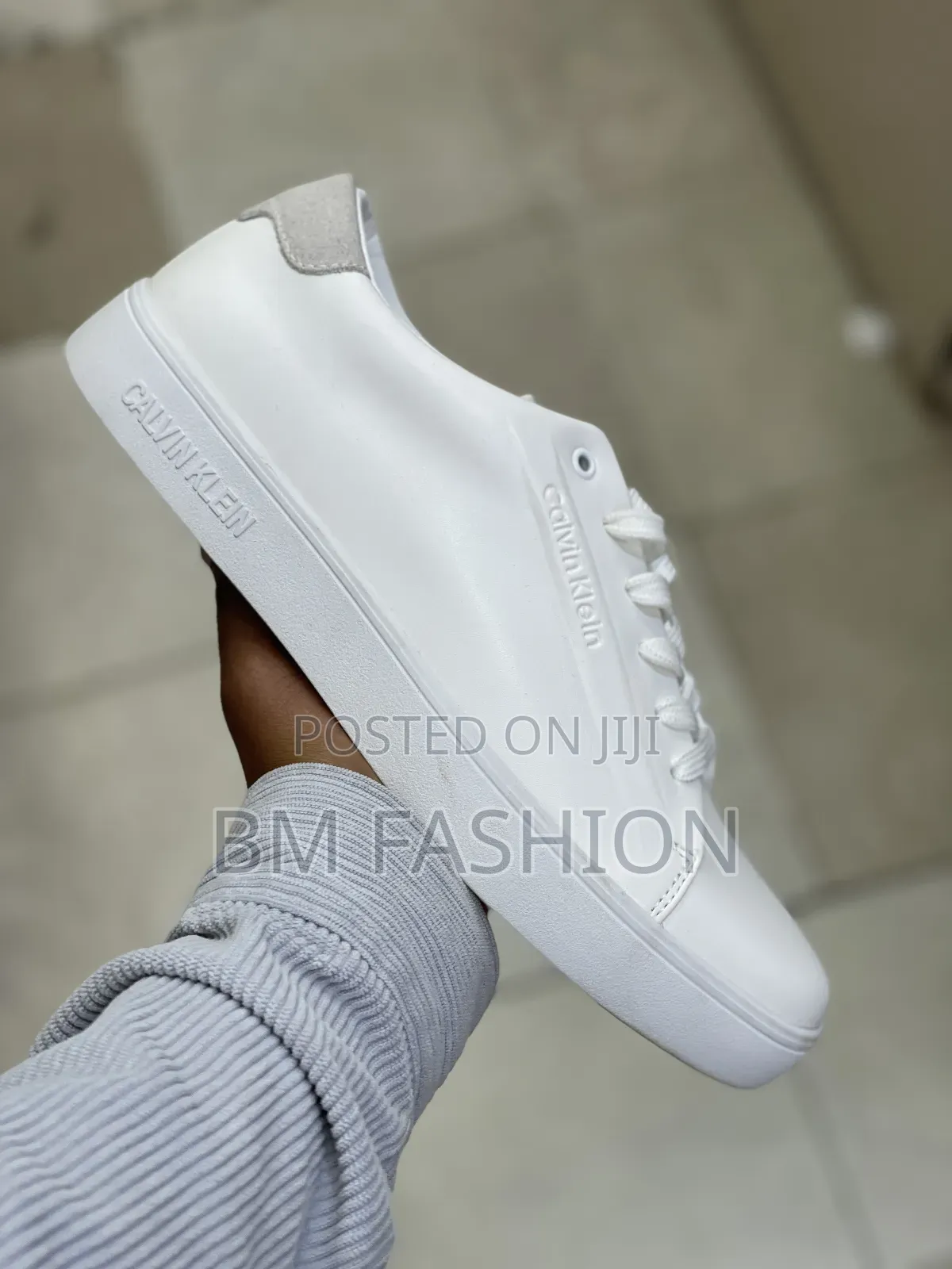 Calvin Klein Sleek White Low-Top Men's Shoes