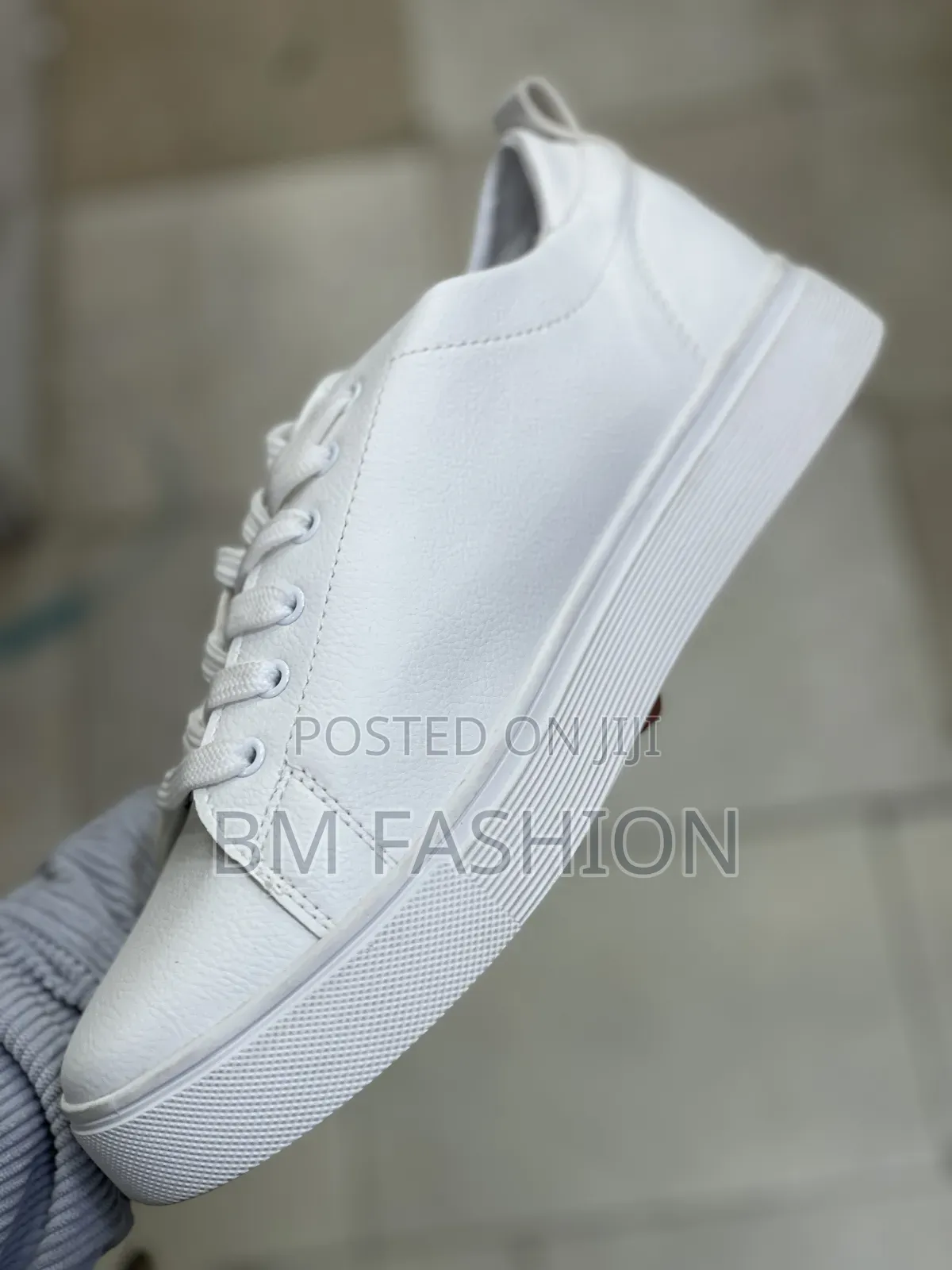 Sleek Optic White Boss Cupsole Sneakers