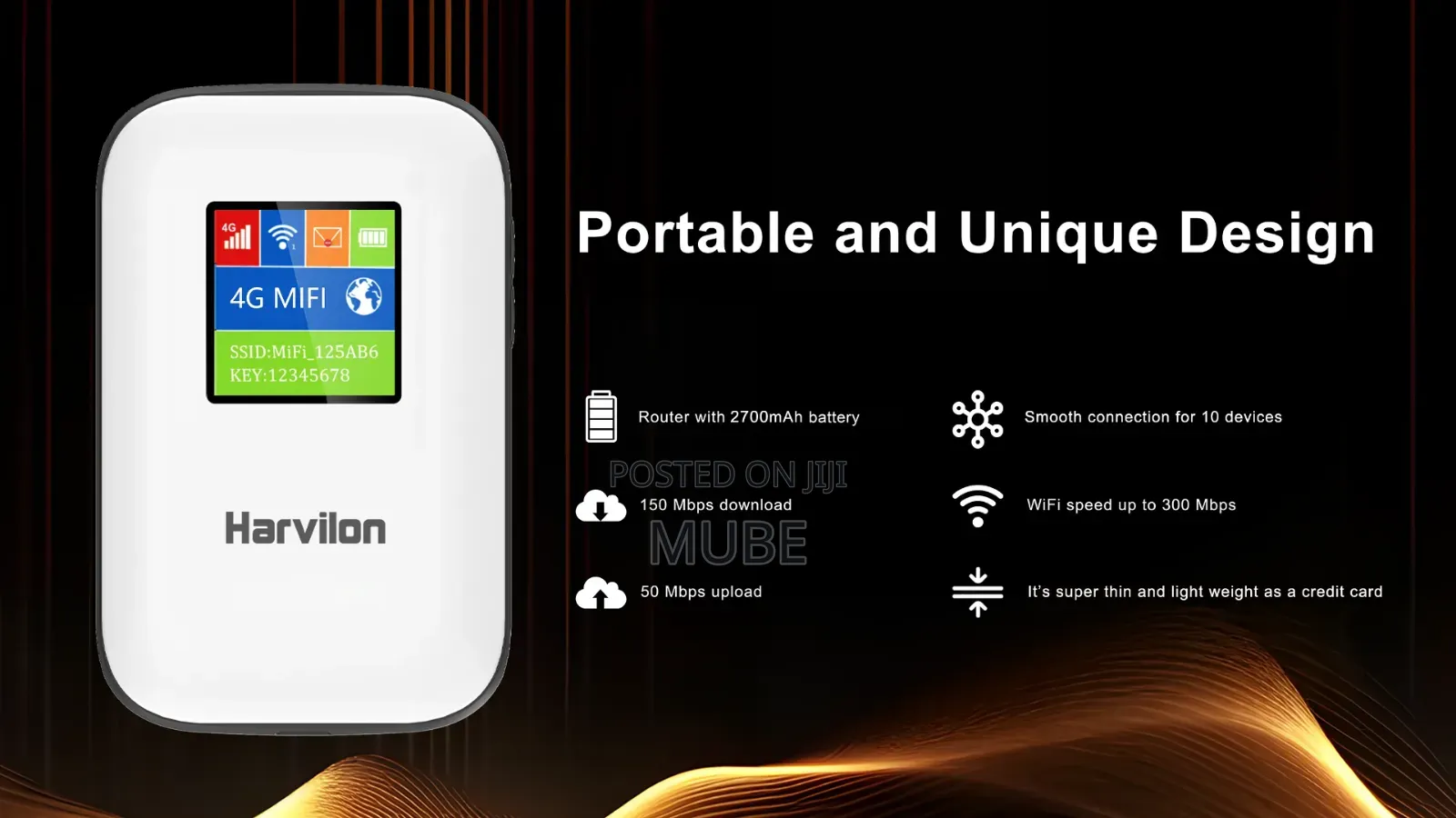 Harvilon 4g Lte Portable Mifi Router