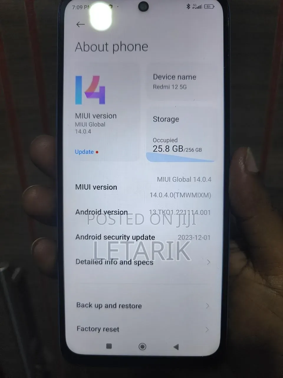 New Xiaomi Redmi 12 5G 256 GB Blue