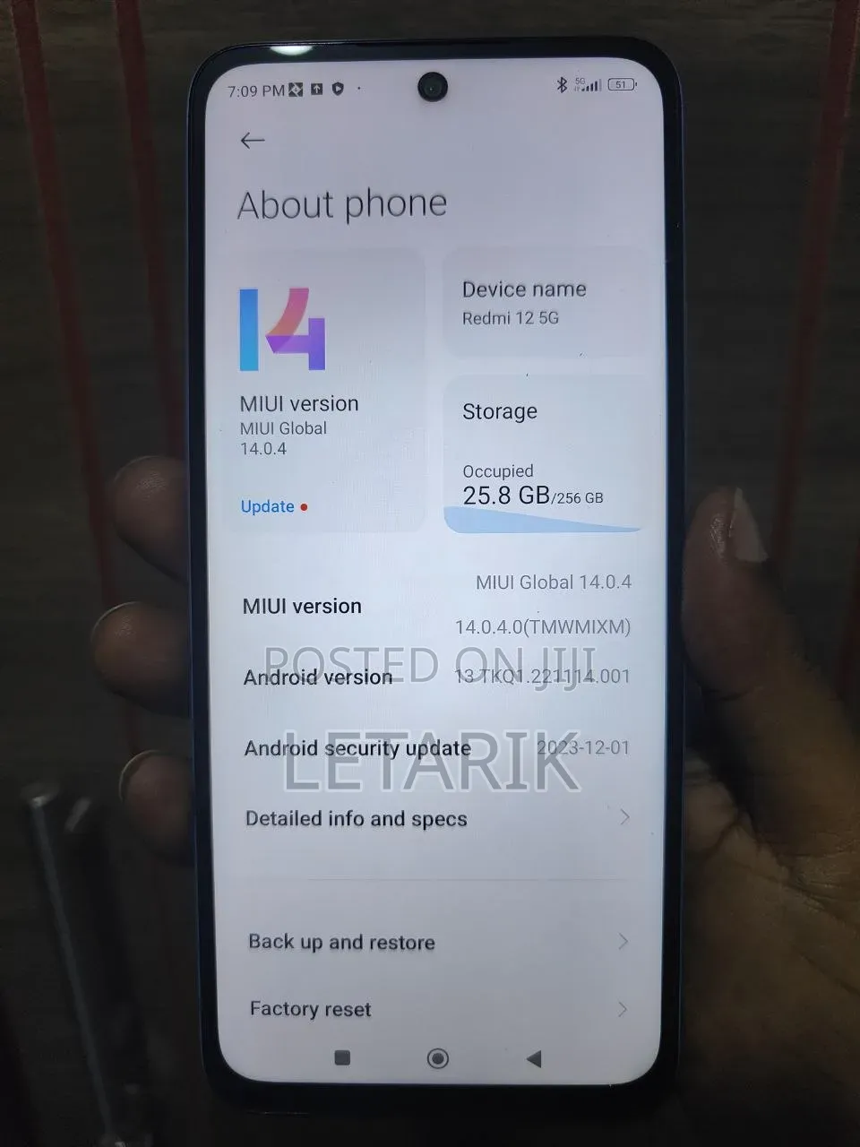 New Xiaomi Redmi 12 5G 256 GB Blue