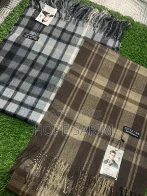 Luxurious 100% Cashmere Plaid Scarf