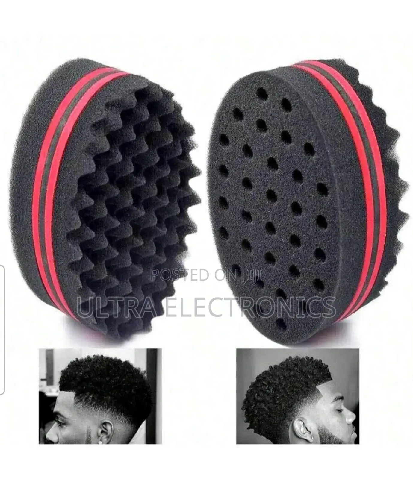 ፀጉር መፈረዣ Double-Sided Magic Twist Hair Sponge Brush