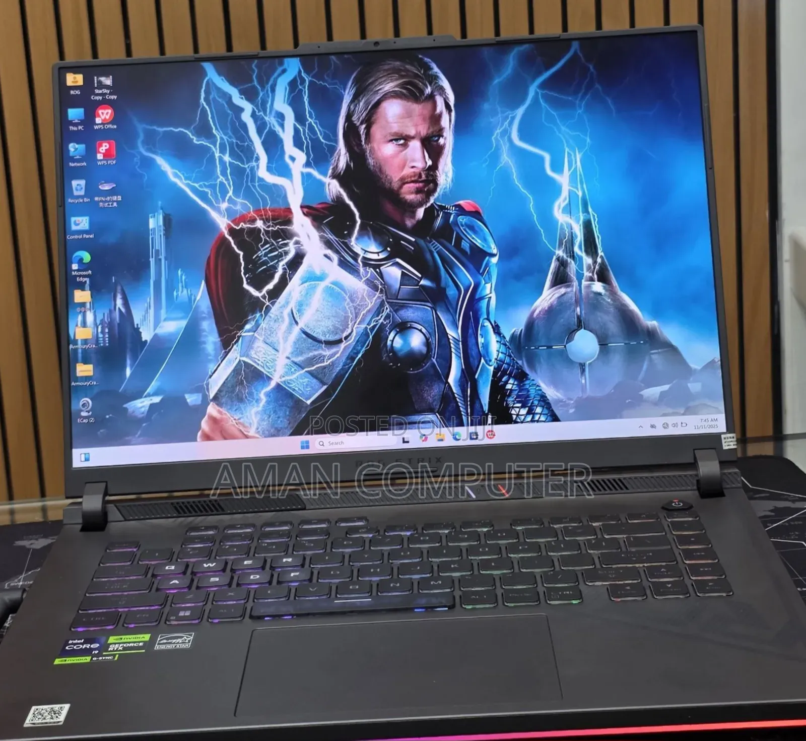 New Laptop Asus ROG Strix G15 16GB Intel Core i9 SSD 1T