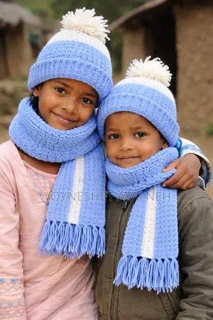 Handmade Scarf and Hat for Children