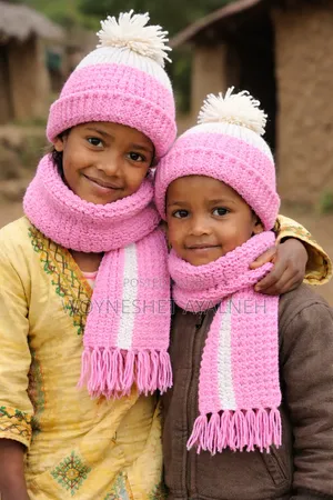 Handmade Scarf and Hat for Children