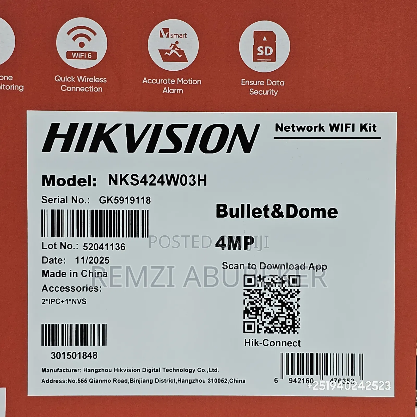 Hikvisiom 2 Channel Wifi Kit Easy Link