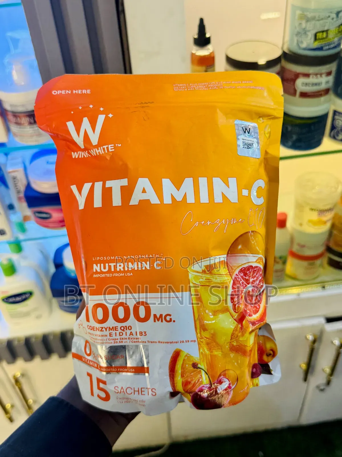 Wink White Vitamin-c Coq10 Plus, A Dietary Supplement Powder