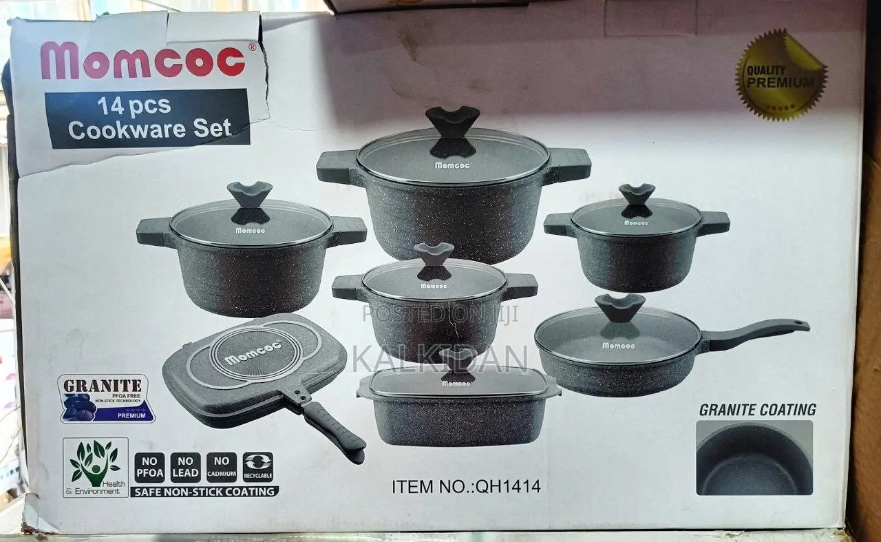 Momcoc 14-Piece Granite Coating Cookware Set (Item No. Qh1414).