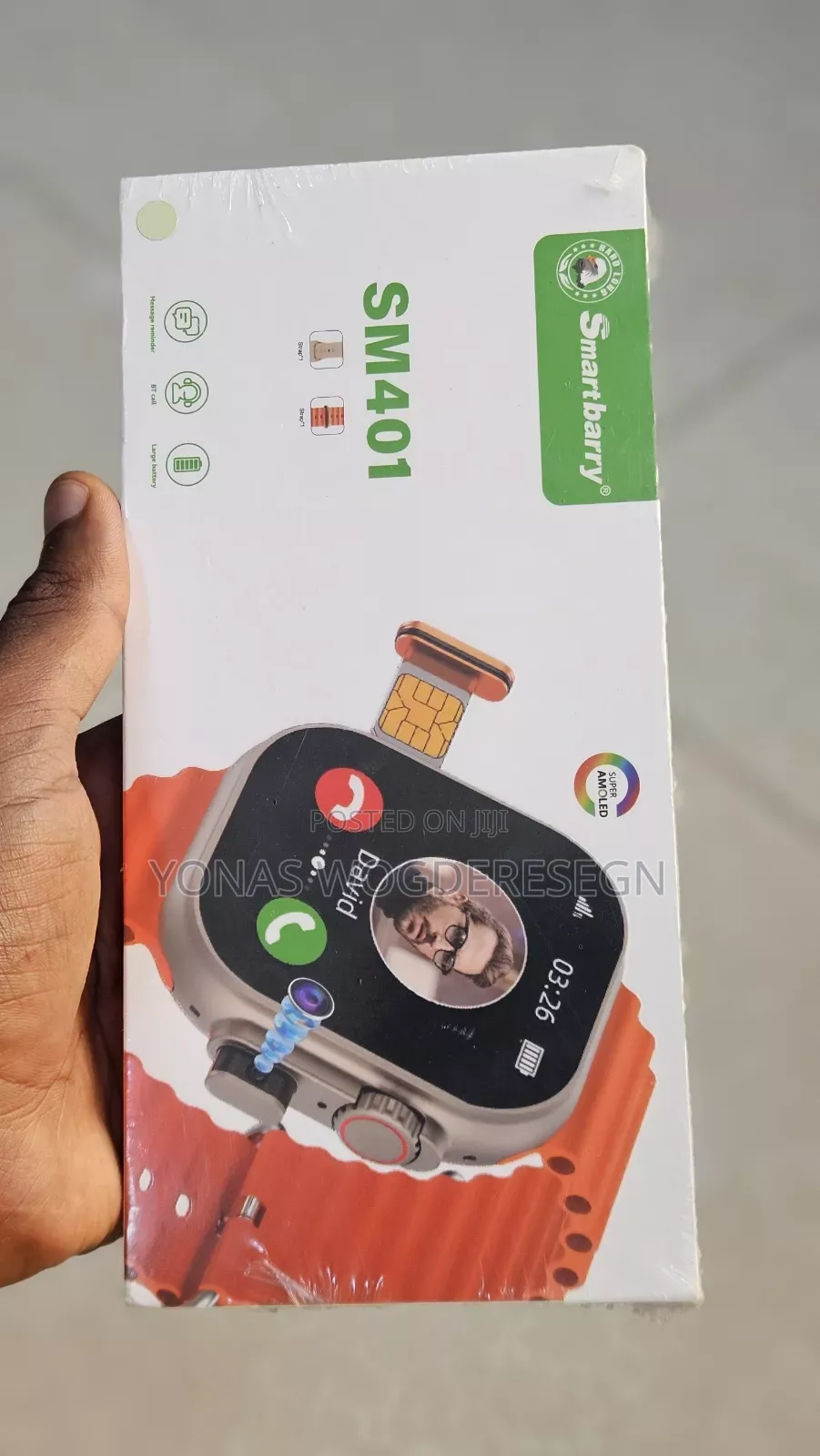 Smart Berry Sm 401 4g Smartwatch With Sim Card Camera