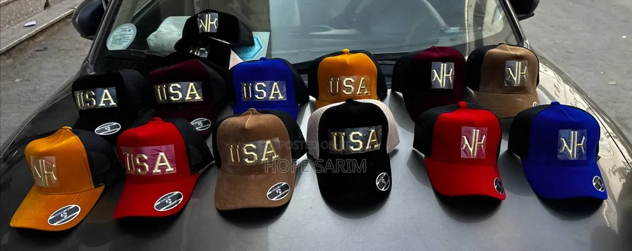 Stylish "Usa" Logo Trucker Caps