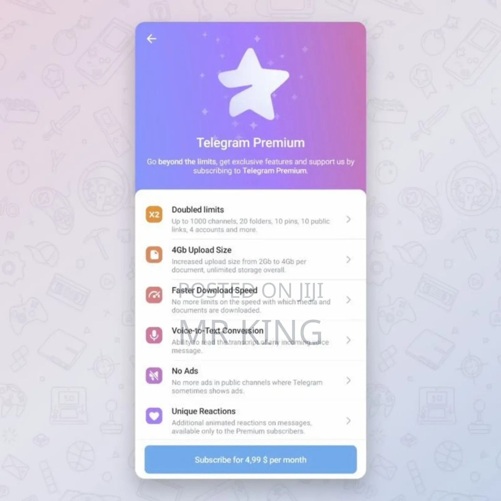 Telegram Premiere በቅናሸ