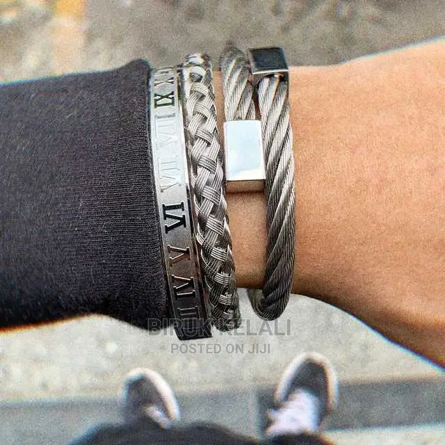 3pcs Men Fashion High Quality Stainless Steel Chain Jewelry