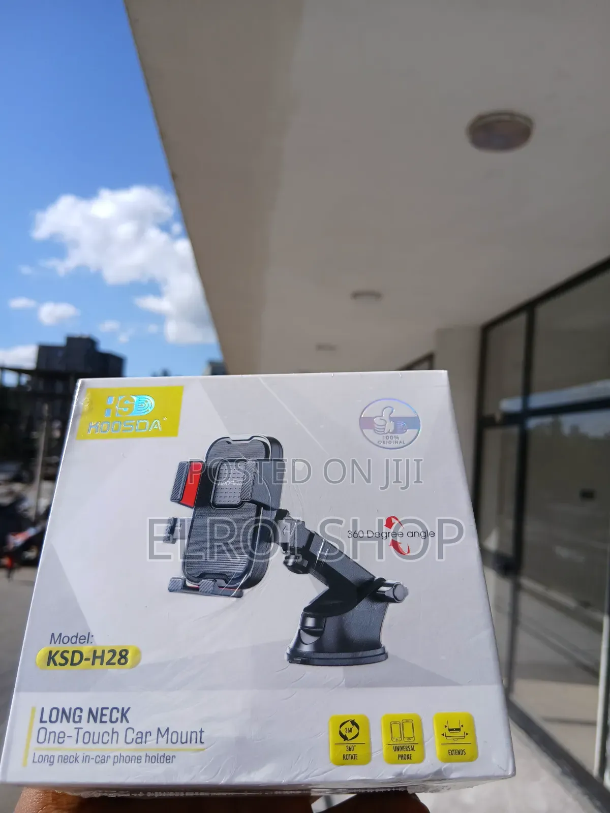 Koosda KSD-H28 Long Neck One-Touch Car Mount.