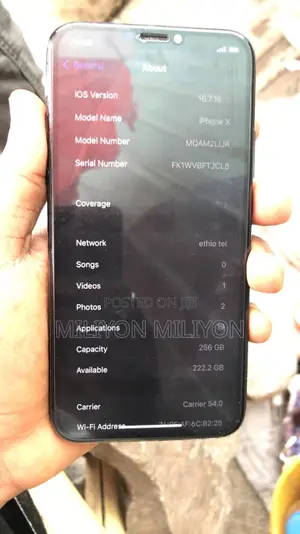Apple iPhone X 256 GB Black
