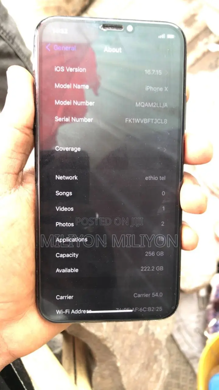 Apple iPhone X 256 GB Black
