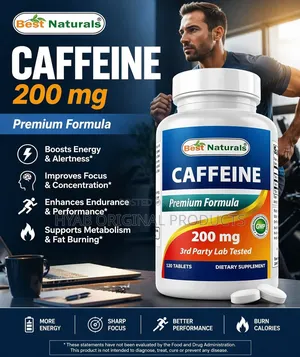 Caffeine Supplement 200 Mg , 120tablets)