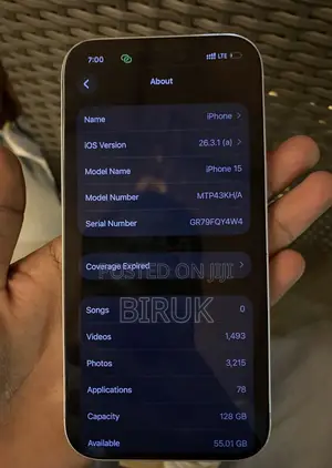 Apple iPhone 15 128 GB Blue
