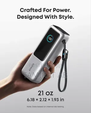 Anker Laptop Power Bank (, 165w, Built-in and Retractable Cables)