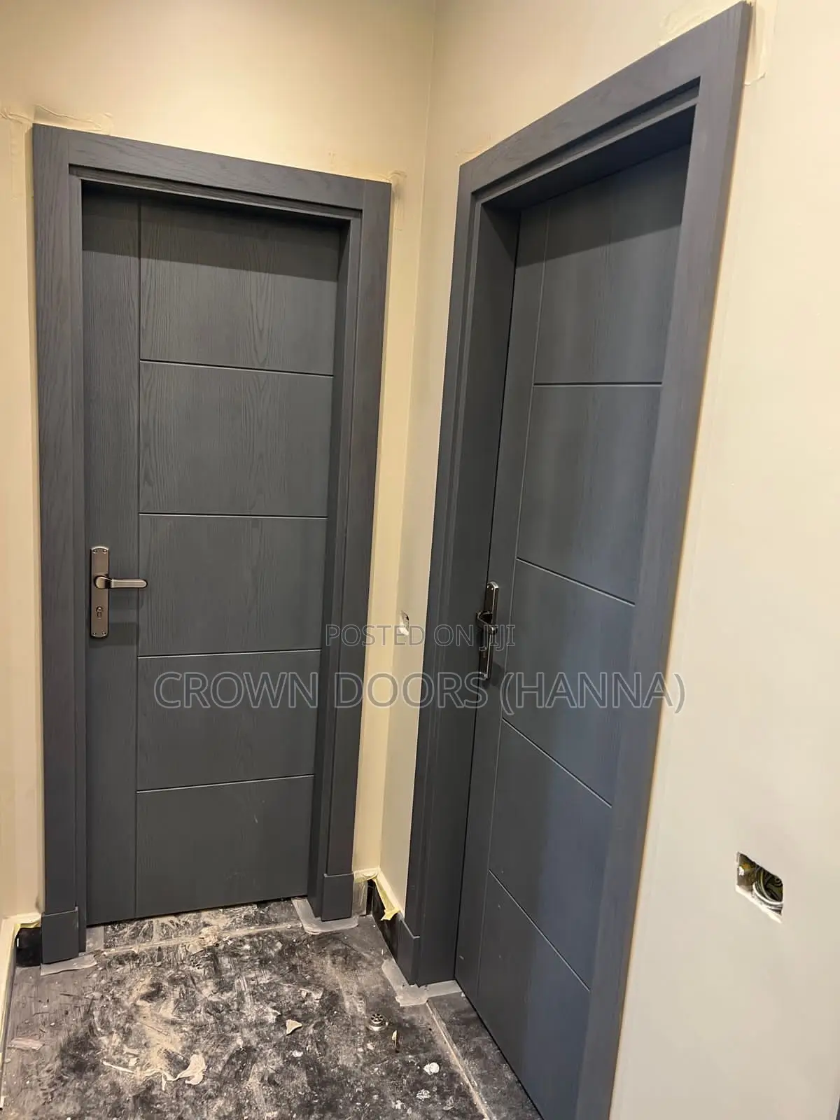 Internal Doors Made of Natural Stone and Wooden Fiber by Crown Doors