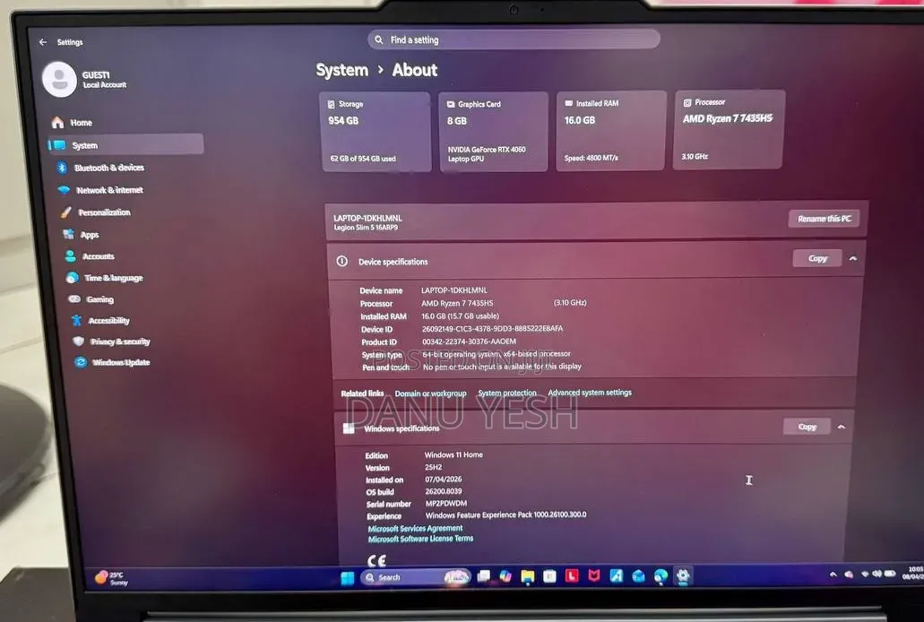 New Laptop Lenovo Legion 5 16GB AMD Ryzen 5 SSD 1T