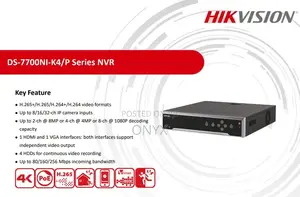 Hikvision Ds-7732ni-/16p Network Video Recorder 1.5u Black