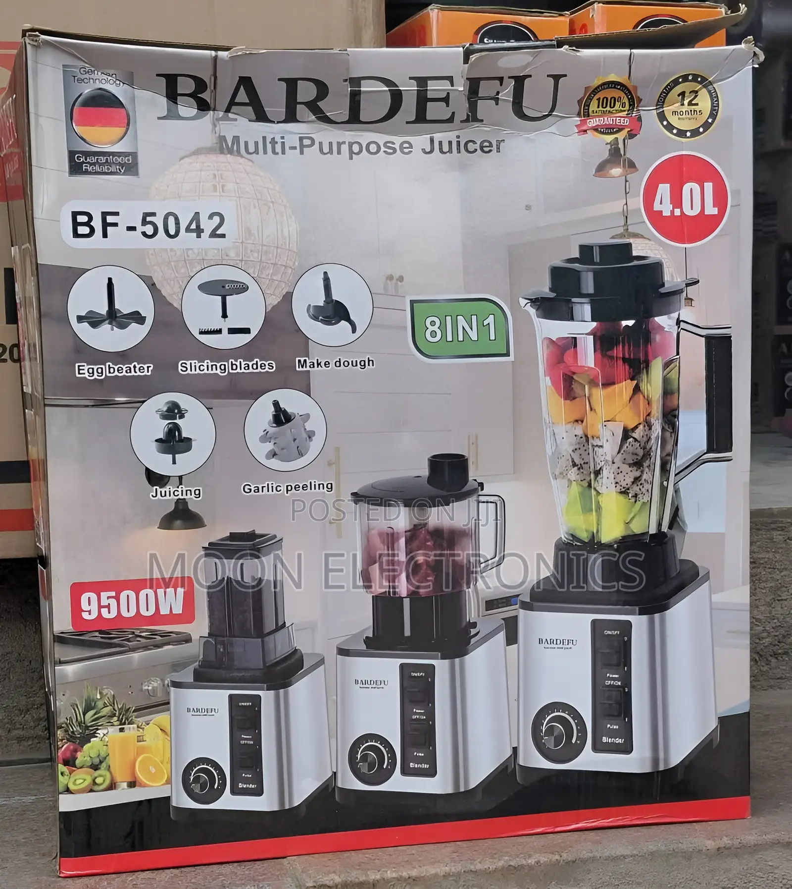 Bardefu Juicer Multi-Purpose 8-in-1 Blender